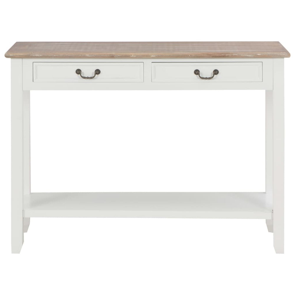 Wandtafel 110x35x80 cm hout wit MeubelReus