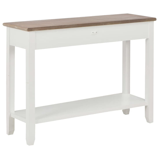Wandtafel 110x35x80 cm hout wit MeubelReus