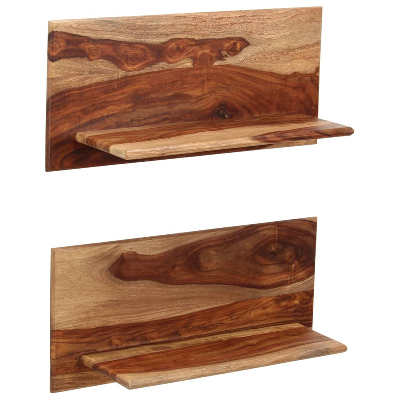 Wandschappen 2 st 58x26x20 cm massief sheeshamhout MeubelReus