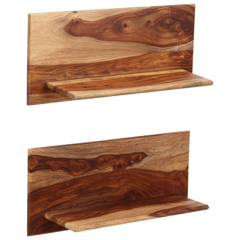 Wandschappen 2 st 58x26x20 cm massief sheeshamhout MeubelReus