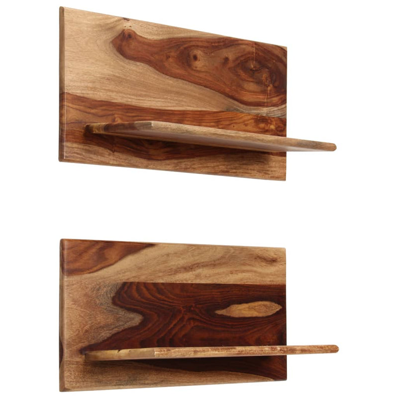 Wandschappen 2 st 58x26x20 cm massief sheeshamhout MeubelReus