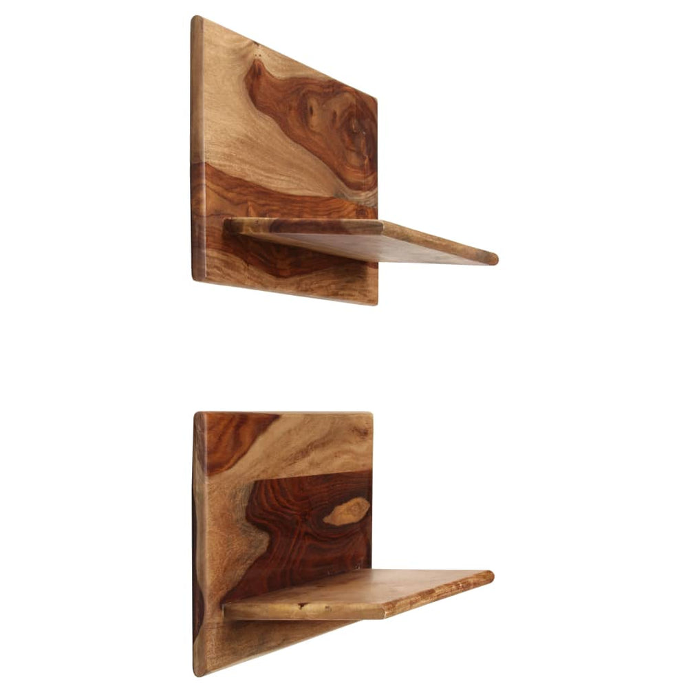 Wandschappen 2 st 58x26x20 cm massief sheeshamhout MeubelReus