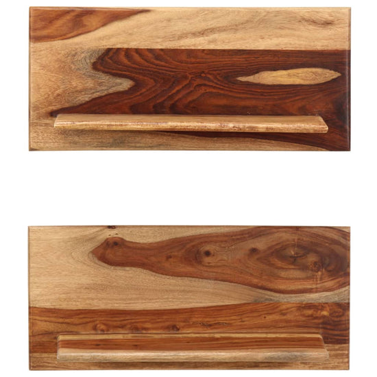 Wandschappen 2 st 58x26x20 cm massief sheeshamhout MeubelReus