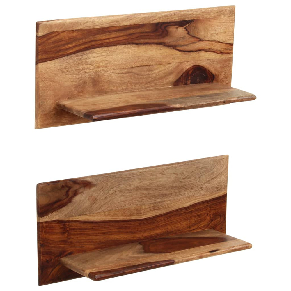 Wandschappen 2 st 58x26x20 cm massief sheeshamhout MeubelReus