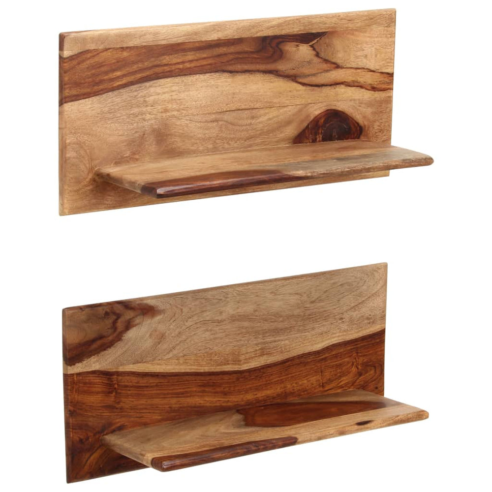 Wandschappen 2 st 58x26x20 cm massief sheeshamhout MeubelReus