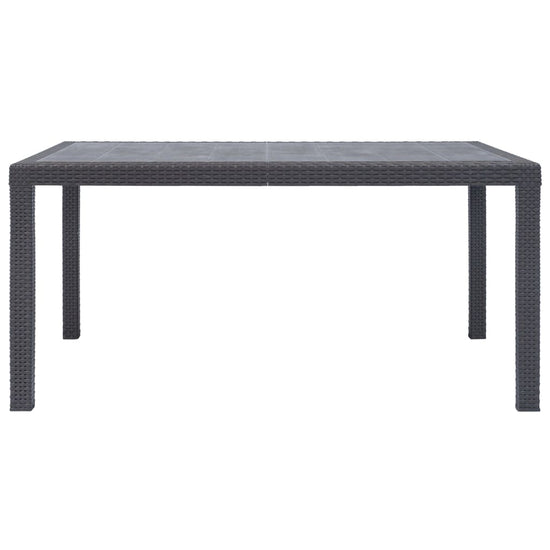 Tuintafel 150x90x72 cm rattan-look kunststof bruin MeubelReus