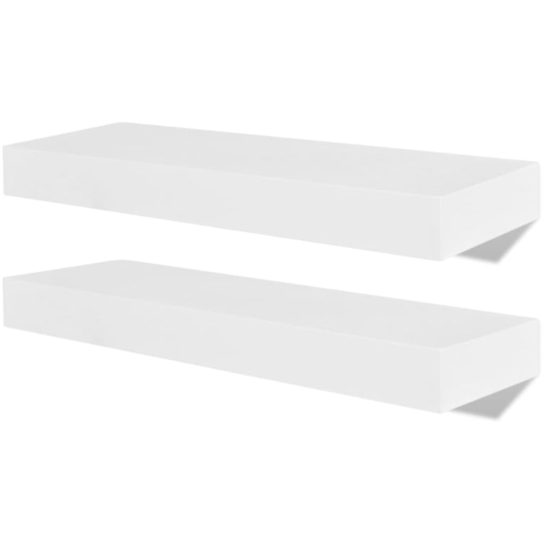 Wandplanken 4 st 40 cm wit MeubelReus