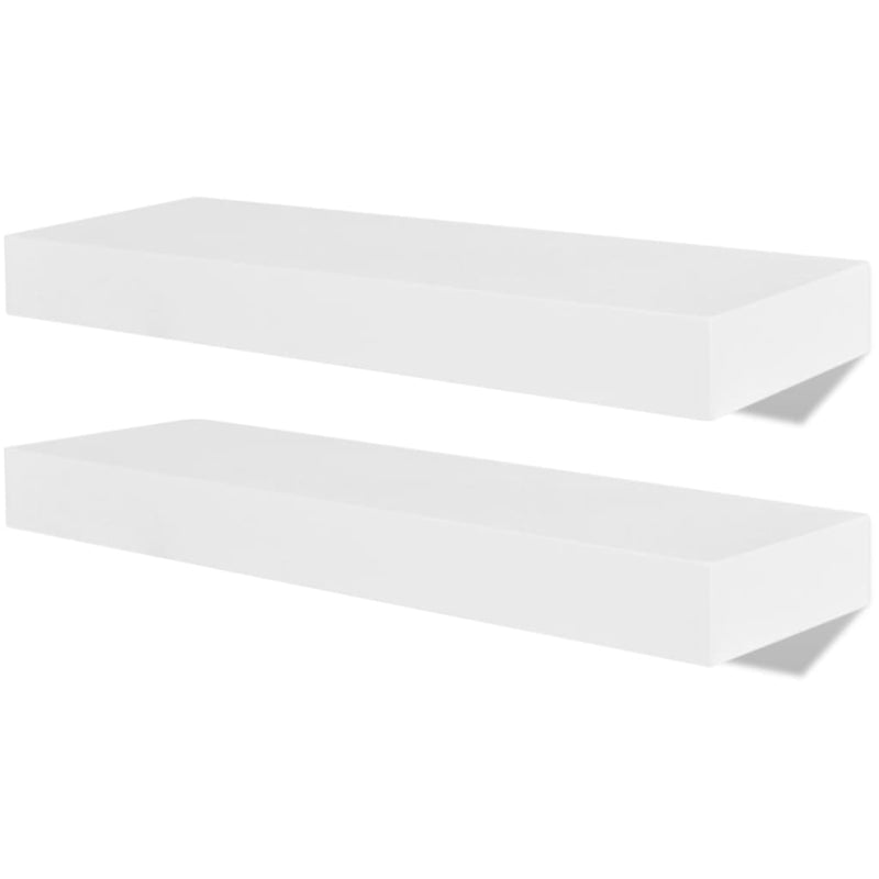 Wandplanken 4 st 40 cm wit MeubelReus