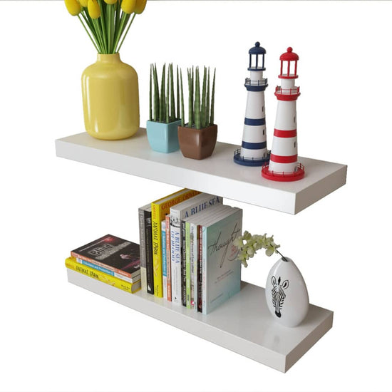 Wandplanken 4 st 60 cm wit MeubelReus