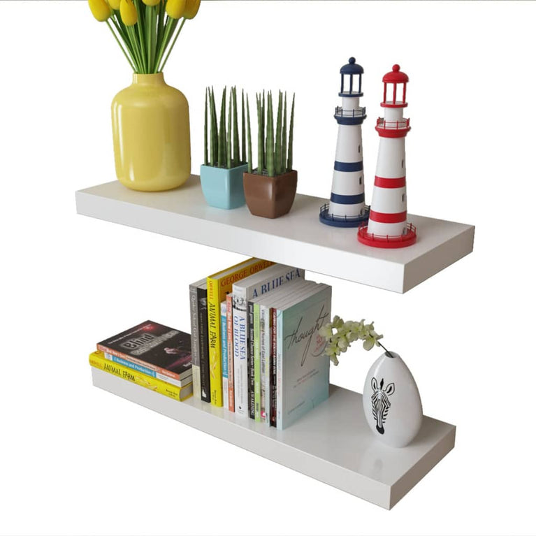 Wandplanken 4 st 60 cm wit MeubelReus