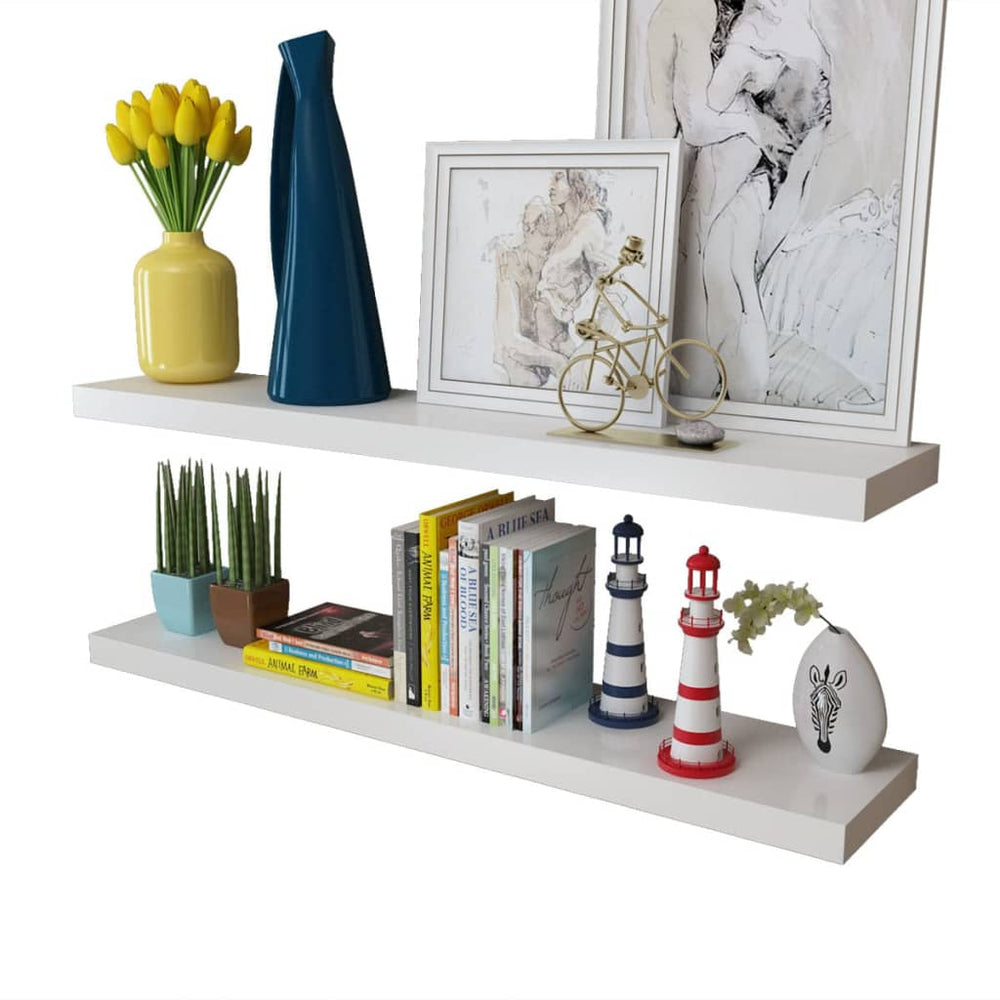 Wandplanken 4 st 100 cm wit MeubelReus