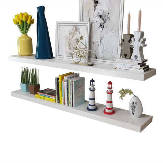 Wandplanken 4 st 120 cm wit MeubelReus