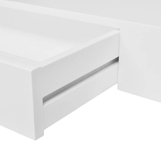 Wandplanken zwevend met lades 2 st 80 cm wit MeubelReus