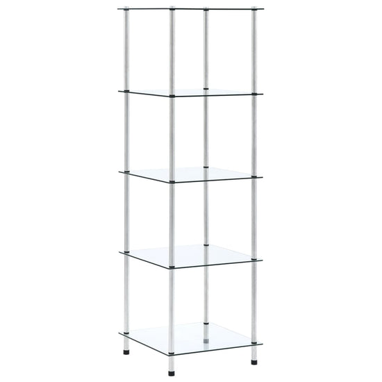 Kastje 5-laags 40x40x130 cm gehard glas transparant MeubelReus