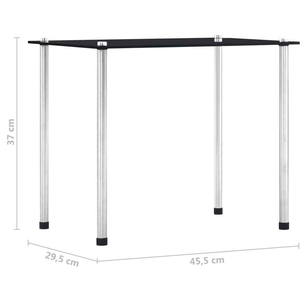 3-delige Tafeltjesset gehard glas zwart MeubelReus