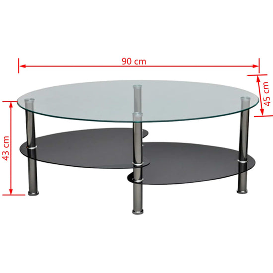 Salontafel met exclusief ontwerp zwart MeubelReus