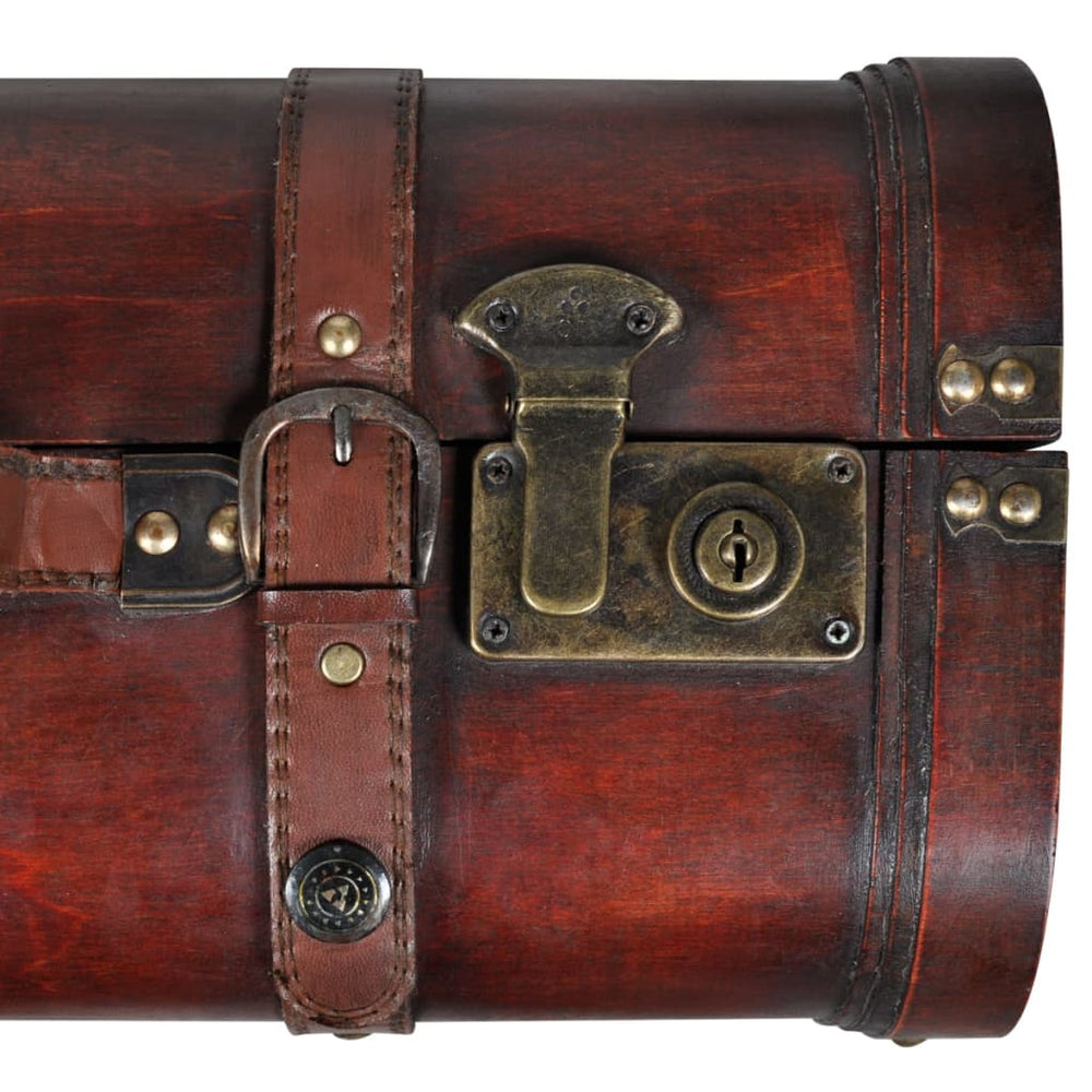 Schatkisten 2 st vintage-stijl hout bruin MeubelReus