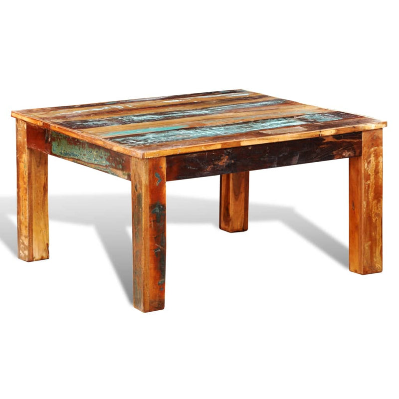 Salontafel vierkant gerecycled hout MeubelReus