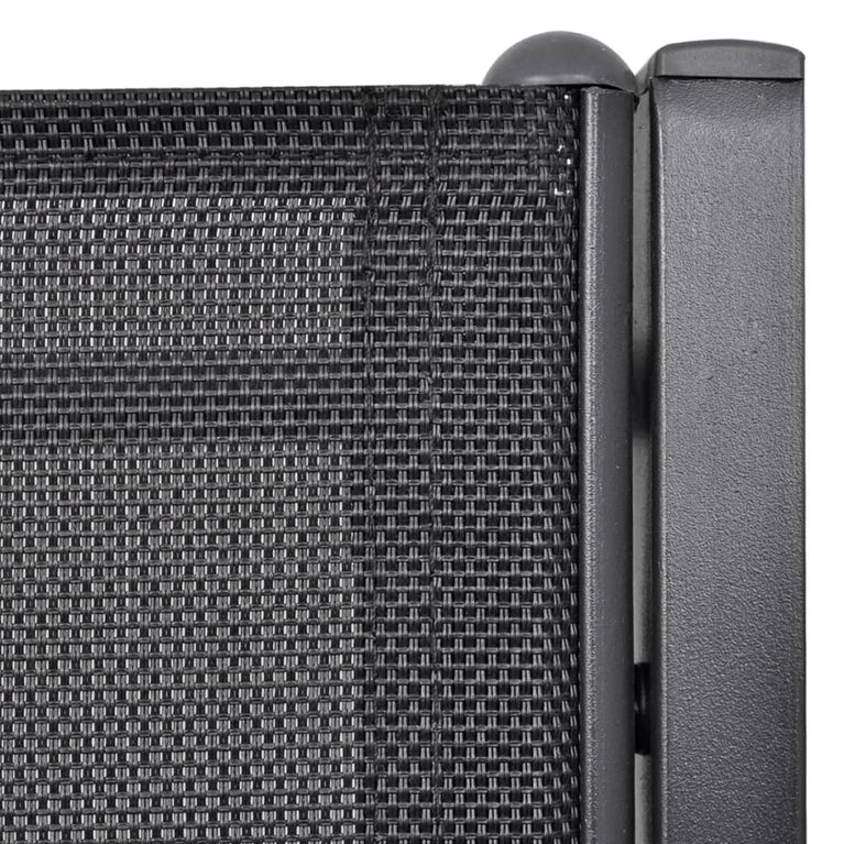 Tuinbank 2-zits 131 cm staal en textileen zwart MeubelReus