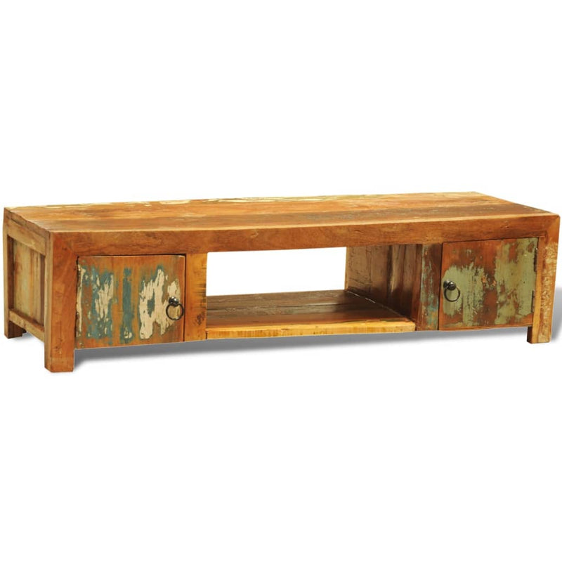 Tv-meubel met 2 deuren vintage stijl gerecycled hout MeubelReus