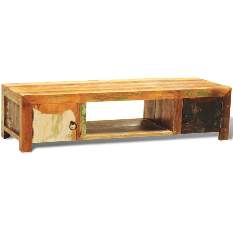 Tv-meubel met 2 deuren vintage stijl gerecycled hout MeubelReus