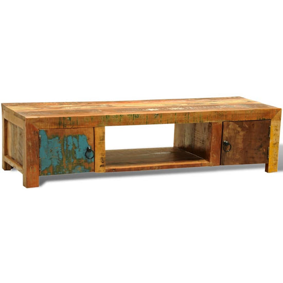 Tv-meubel met 2 deuren vintage stijl gerecycled hout MeubelReus