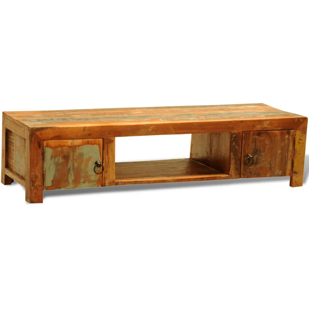 Tv-meubel met 2 deuren vintage stijl gerecycled hout MeubelReus