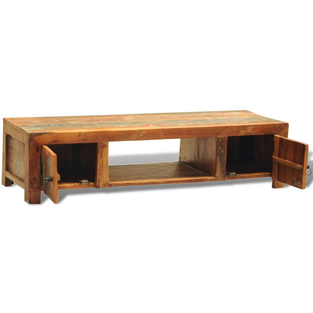 Tv-meubel met 2 deuren vintage stijl gerecycled hout MeubelReus