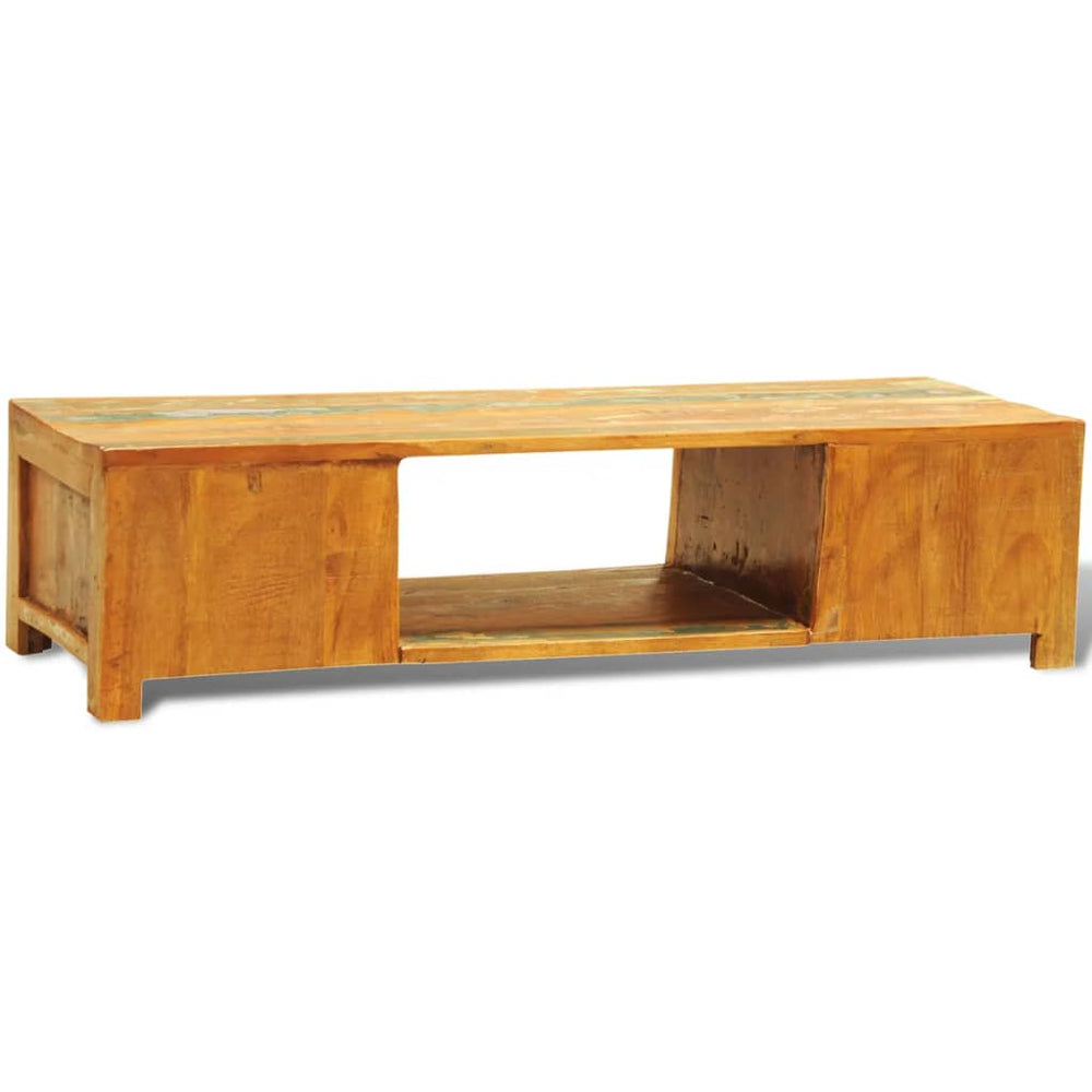 Tv-meubel met 2 deuren vintage stijl gerecycled hout MeubelReus