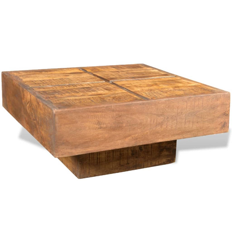 Salontafel vierkant massief mangohout bruin MeubelReus