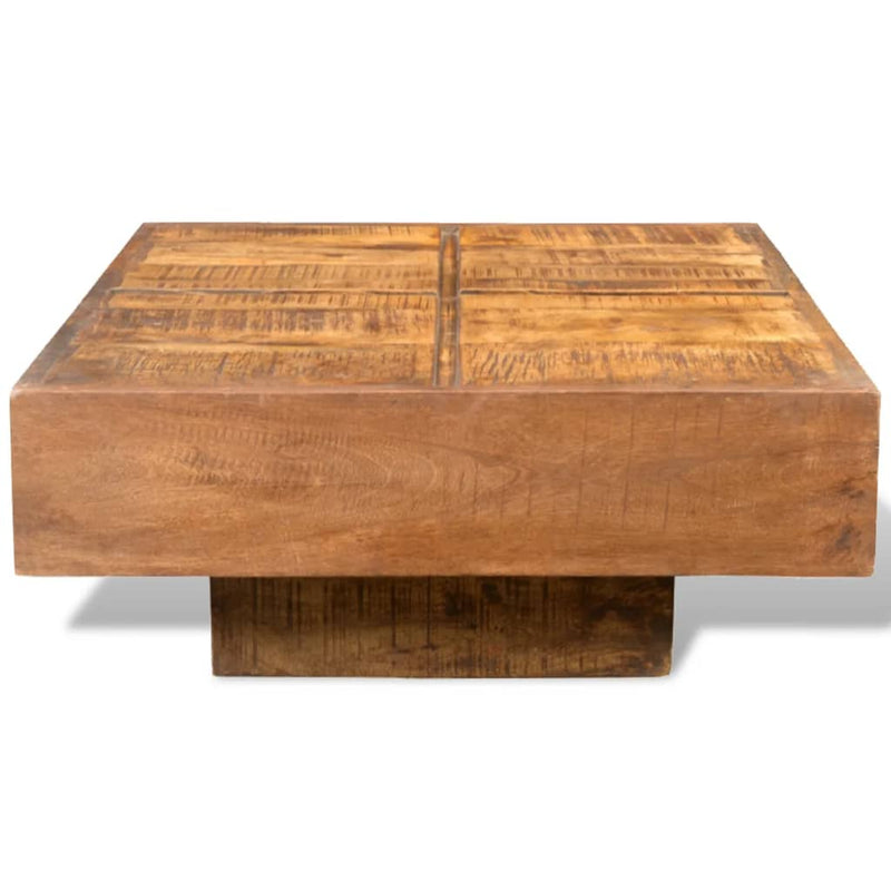 Salontafel vierkant massief mangohout bruin MeubelReus