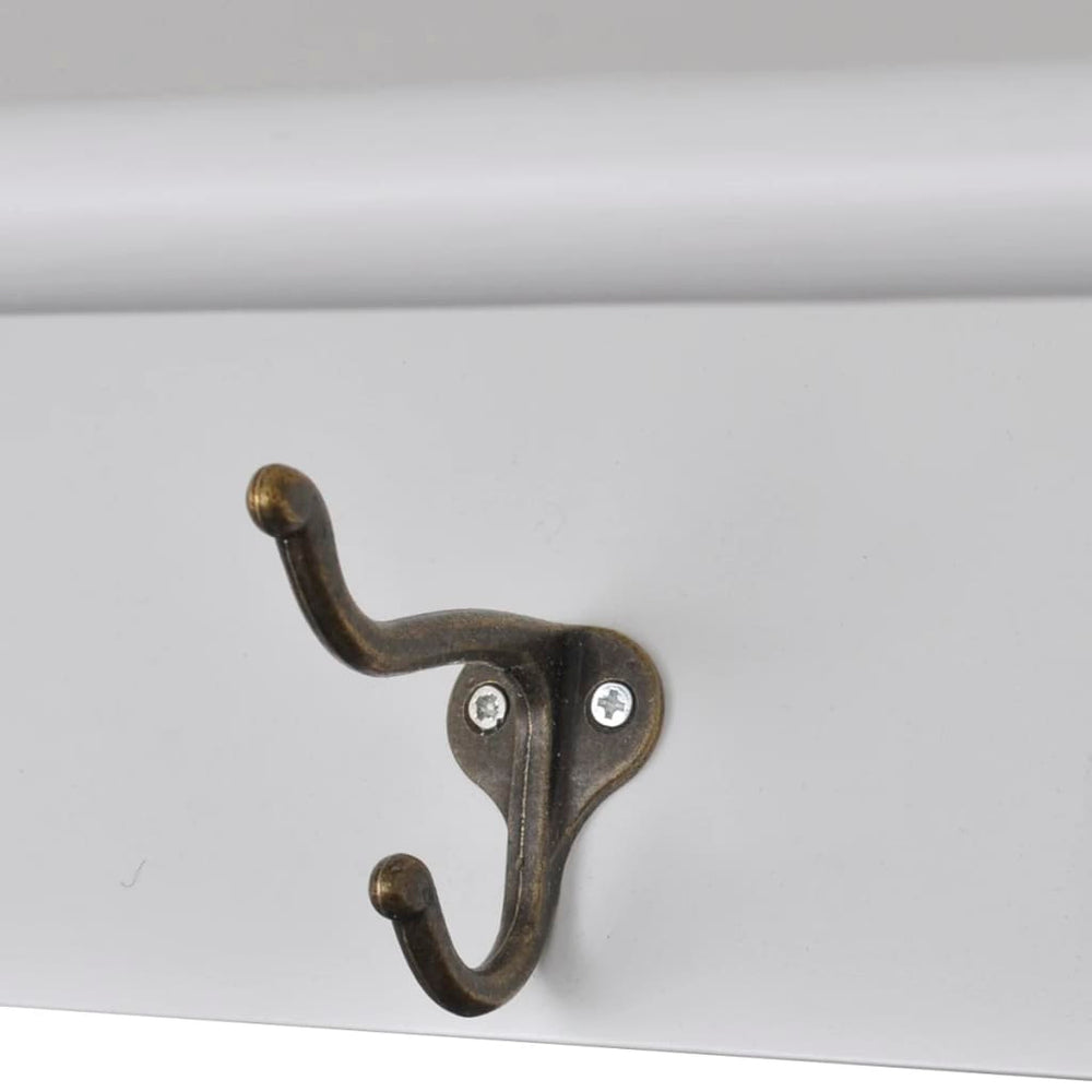 Keukenwandkast met glazen deur hout wit MeubelReus