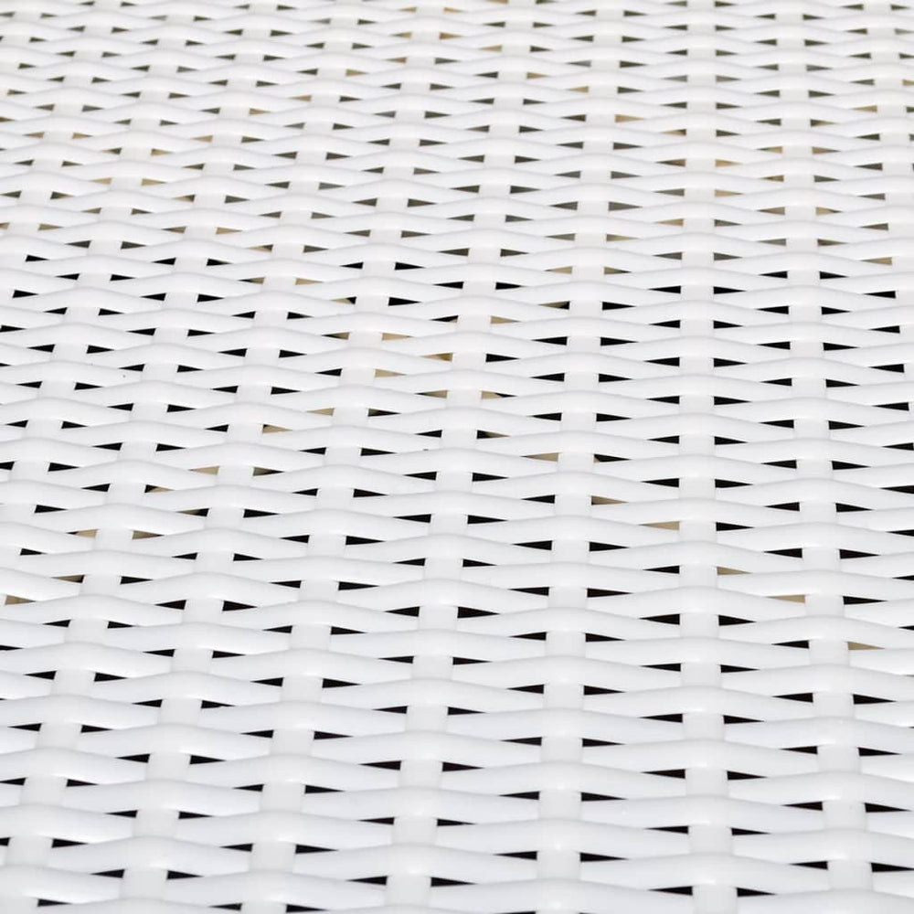 8-delige Loungeset met kussens poly rattan wit MeubelReus