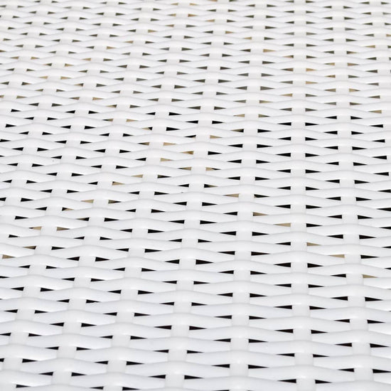 8-delige Loungeset met kussens poly rattan wit MeubelReus