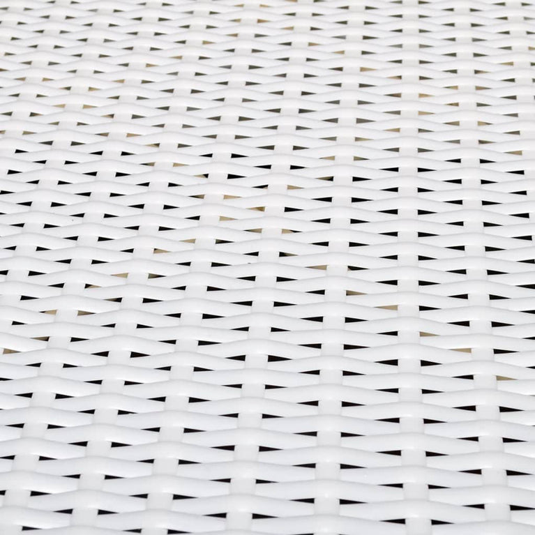 8-delige Loungeset met kussens poly rattan wit MeubelReus