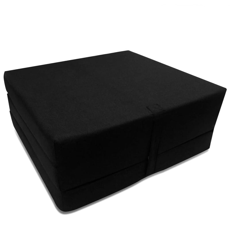 Schuimmatras opklapbaar zwart 190x70x9 cm MeubelReus