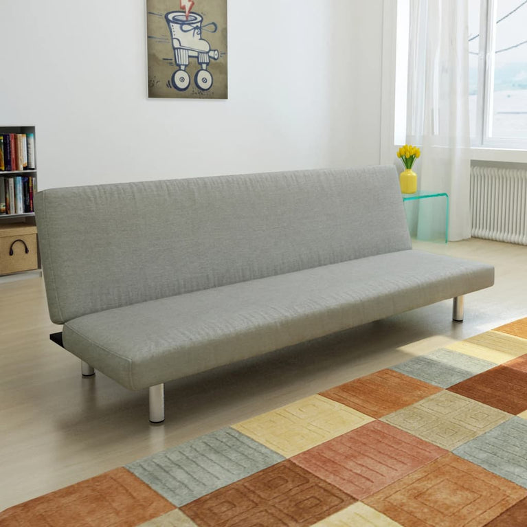 Slaapbank polyester grijs MeubelReus