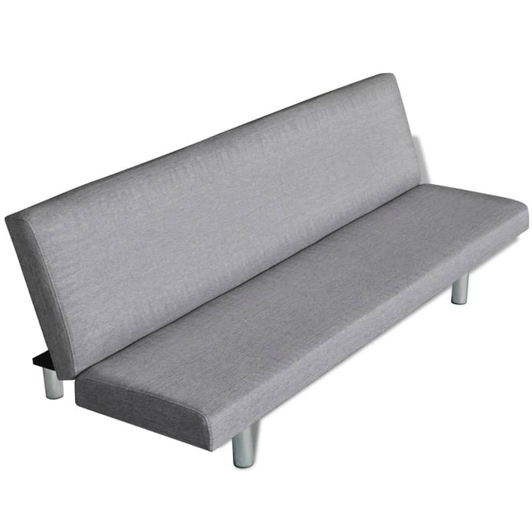 Slaapbank polyester lichtgrijs MeubelReus