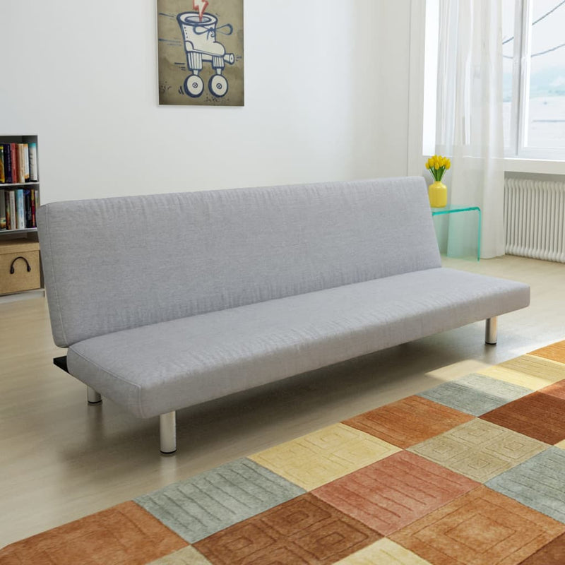 Slaapbank polyester lichtgrijs MeubelReus