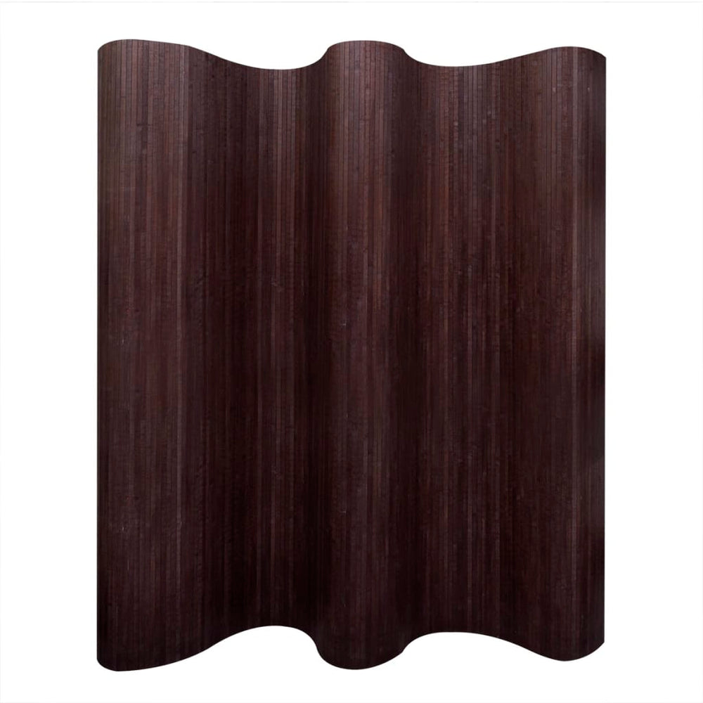 Kamerscherm donkerbruin bamboe 250x165 cm MeubelReus