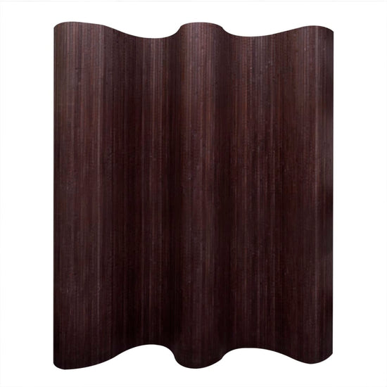 Kamerscherm donkerbruin bamboe 250x165 cm MeubelReus