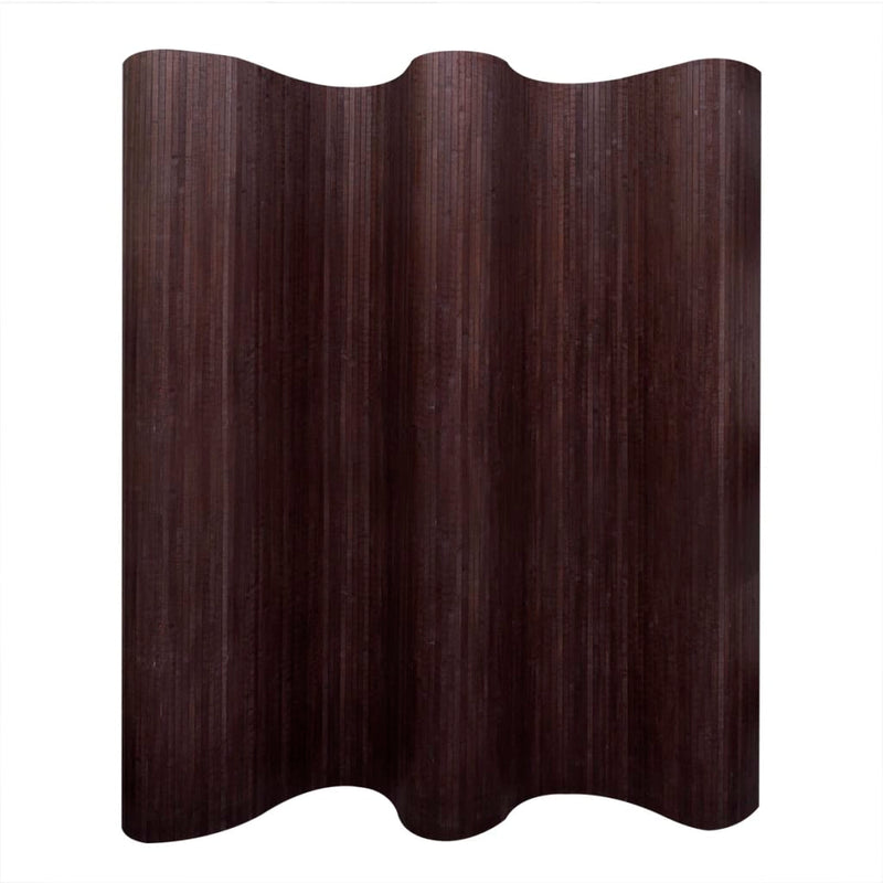Kamerscherm donkerbruin bamboe 250x165 cm MeubelReus