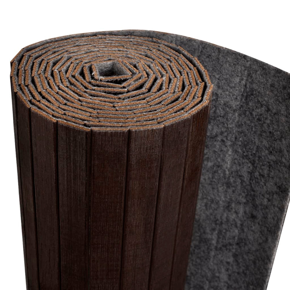 Kamerscherm donkerbruin bamboe 250x165 cm MeubelReus