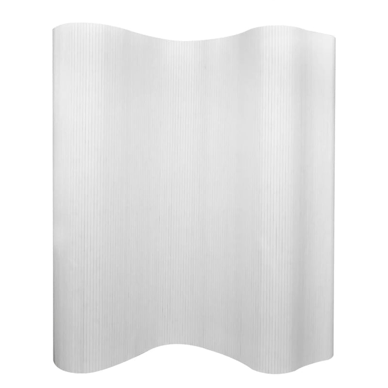 Kamerscherm 250x165 cm bamboe wit MeubelReus