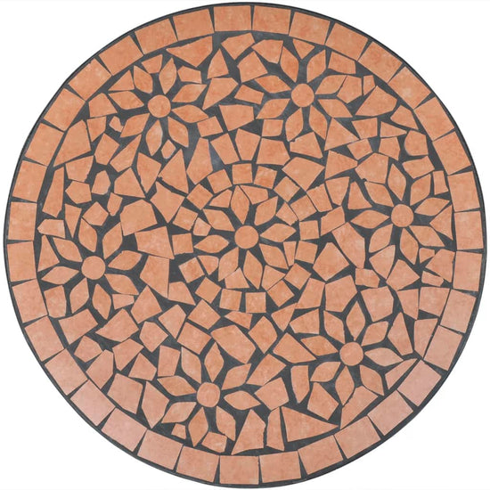 3-delige Bistroset keramische tegel terracotta MeubelReus