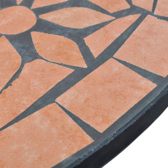 3-delige Bistroset keramische tegel terracotta MeubelReus