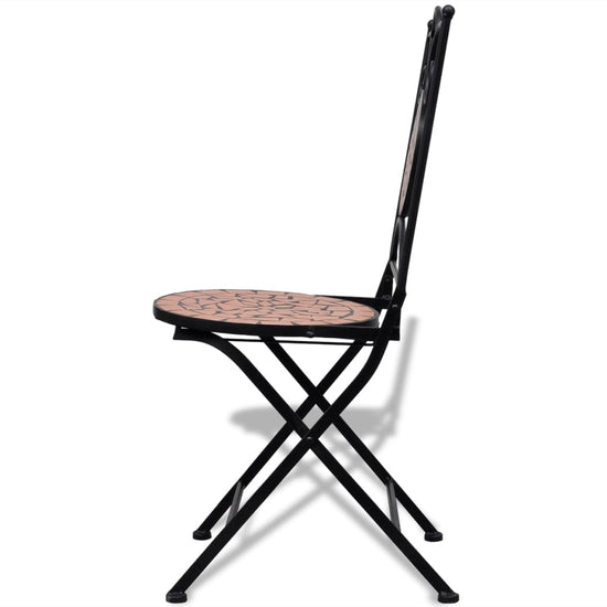 3-delige Bistroset keramische tegel terracotta MeubelReus