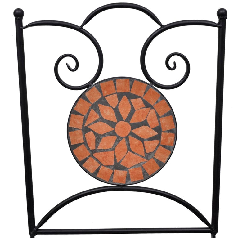 3-delige Bistroset keramische tegel terracotta MeubelReus