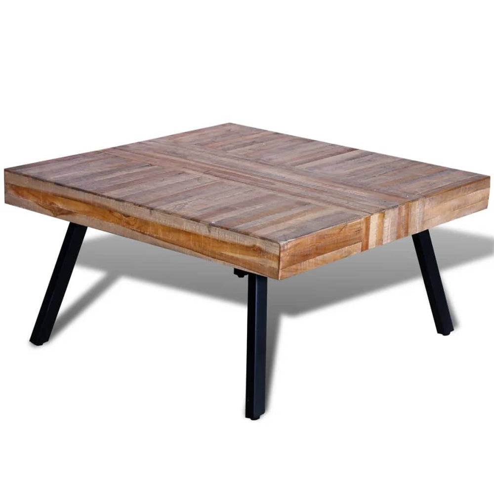 Salontafel vierkant gerecycled teakhout MeubelReus