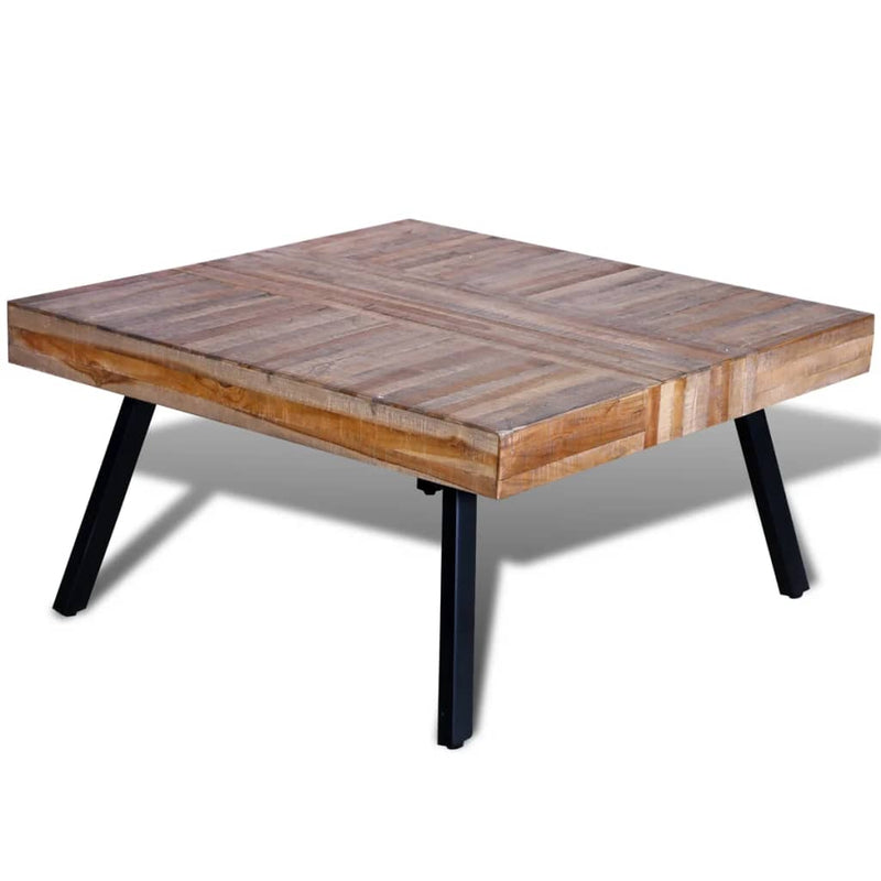 Salontafel vierkant gerecycled teakhout MeubelReus